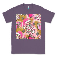 Lavender christmas cake and pink mug seamless pattern bbs Classic Tee - BundleAndBundleShop