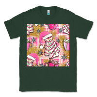 Sports Green christmas cake and pink mug seamless pattern bbs Classic Tee - BundleAndBundleShop