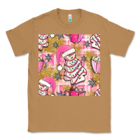 Toasted Coconut christmas cake and pink mug seamless pattern bbs Classic Tee - BundleAndBundleShop