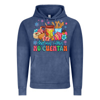 Vintage Denim christmas calories no cuentan mexican Vintage Hoodie - MaliasSmallBusiness