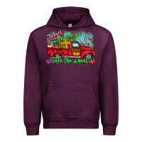 Mauve Wine jesus take the wheel Urban Hoodie - CowhideDigitalArt