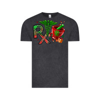 Vintage Black rx christmas pharmacy Vintage Tee - MaliasSmallBusiness
