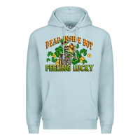 Blue Mist Dead inside but feeling lucky St. Patrick's Day Premium Hoodie - CowGirlArtShop
