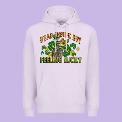 Dead Inside But Feeling Lucky St. Patrick's Day Premium Hoodie Designed By Cowgirlartshop