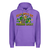 Purple Dead inside but feeling lucky St. Patrick's Day Premium Hoodie - CowGirlArtShop