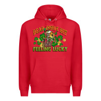 Red Dead inside but feeling lucky St. Patrick's Day Premium Hoodie - CowGirlArtShop