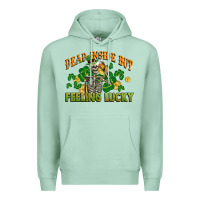 Seafoam Dead inside but feeling lucky St. Patrick's Day Premium Hoodie - CowGirlArtShop