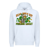 White Dead inside but feeling lucky St. Patrick's Day Premium Hoodie - CowGirlArtShop