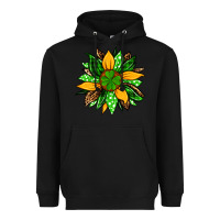 Black St. Patrick's sunflower Heavyweight Hoodie - OliviaCreatesArt