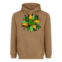Toasted Coconut St. Patrick's sunflower Heavyweight Hoodie - OliviaCreatesArt