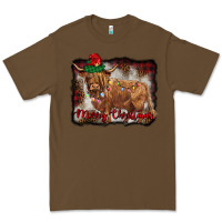 Cacao merry christmas highland cow Premium Tee - BarkalooDesign