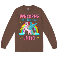 Chestnut unicorns are born in june Long Sleeve Tee - Jasminsmagicworld