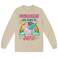 Mushroom unicorns are born in june Long Sleeve Tee - Jasminsmagicworld