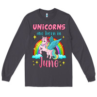 Smoke unicorns are born in june Long Sleeve Tee - Jasminsmagicworld