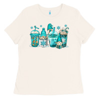 Bone winter christmas gnomes coffee cups Ladies Tee - Jasminsmagicworld