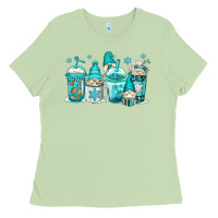 Matcha winter christmas gnomes coffee cups Ladies Tee - Jasminsmagicworld