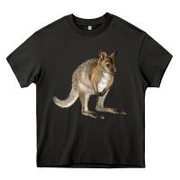 Hand Drawn Wallaby Animal Heavy Core Tee | Teevron