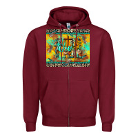 Burgundy faith over fear Zipper Hoodie - CowGirlArtShop