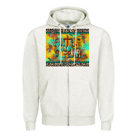 Oatmeal Heather faith over fear Zipper Hoodie - CowGirlArtShop