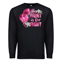 Black her fight is our fight Breast cancer awareness Premium Sweatshirt - FaDigitalArtStudio