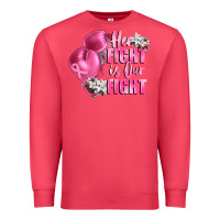Cardinal her fight is our fight Breast cancer awareness Premium Sweatshirt - FaDigitalArtStudio