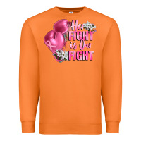 Carrot her fight is our fight Breast cancer awareness Premium Sweatshirt - FaDigitalArtStudio