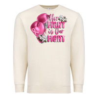 Sandshell her fight is our fight Breast cancer awareness Premium Sweatshirt - FaDigitalArtStudio