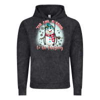 Vintage Black 'tis the season to be freezing Vintage Hoodie - MaliasSmallBusiness