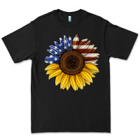 Black american flag sunflower Premium Tee - Jasminsmagicworld