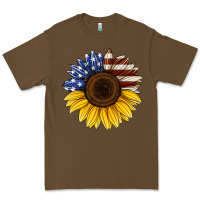 Cacao american flag sunflower Premium Tee - Jasminsmagicworld
