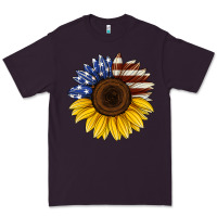Plum american flag sunflower Premium Tee - Jasminsmagicworld