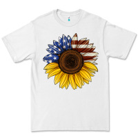 White american flag sunflower Premium Tee - Jasminsmagicworld