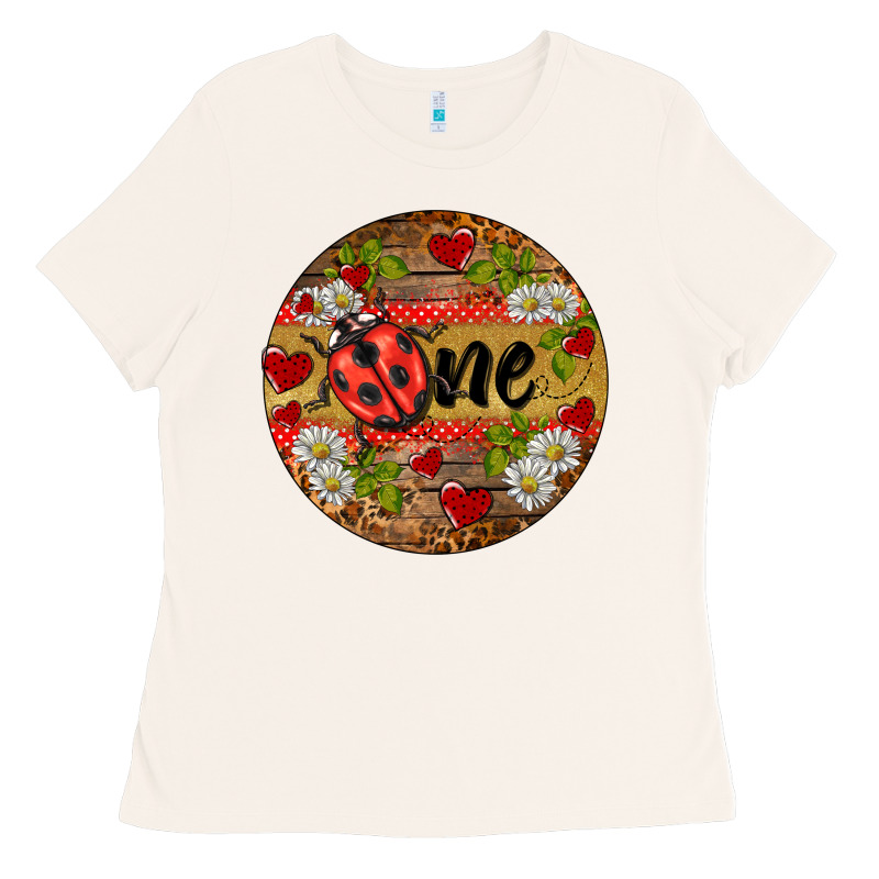 Ladybug One Ornament Ladies Tee by BarkalooDesign | Teevron