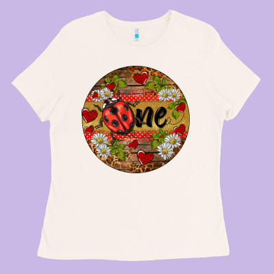Ladybug One Ornament Ladies Tee Designed By Barkaloodesign