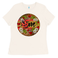 Bone ladybug one ornament Ladies Tee - BarkalooDesign
