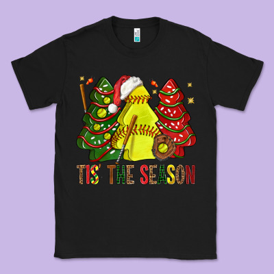 Tis' The Season Softball Christmas Cakes Bbs Classic Tee Designed By Bundleandbundleshop