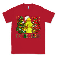 Red tis' the season softball christmas cakes bbs Classic Tee - BundleAndBundleShop