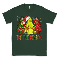 Sports Green tis' the season softball christmas cakes bbs Classic Tee - BundleAndBundleShop