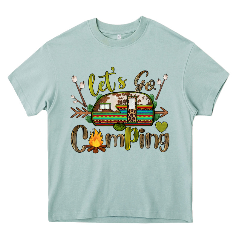 Let's Go Camping Heavy Core Tee by BarkalooDesign | Teevron