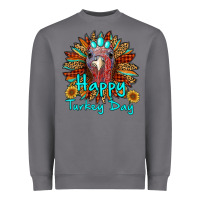 Storm happy turkey day sunflower Heavyweight Sweatshirt - RanaPortraitStore