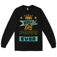 Black world's best poppi ever Long Sleeve Tee - Jasminsmagicworld