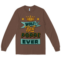 Chestnut world's best poppi ever Long Sleeve Tee - Jasminsmagicworld