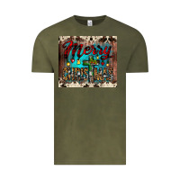 Vintage Olive merry christmas cross tumbler Vintage Tee - JahusDesignShop