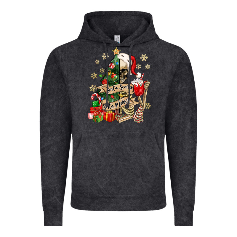 Sorta Scary Sorta Merry Skeleton Christmas Tree Vintage Hoodie by MaliasSmallBusiness | Teevron