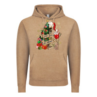 Vintage Coffee sorta scary sorta merry skeleton christmas tree Vintage Hoodie - MaliasSmallBusiness