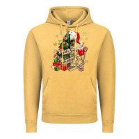 Vintage Mustard sorta scary sorta merry skeleton christmas tree Vintage Hoodie - MaliasSmallBusiness