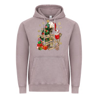 Vintage Zinc sorta scary sorta merry skeleton christmas tree Vintage Hoodie - MaliasSmallBusiness