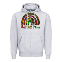Heather Grey but still i rise Zipper Hoodie - CowGirlArtShop