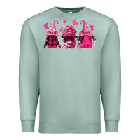 Seafoam breast cancer afro gnomies Premium Sweatshirt - FaDigitalArtStudio