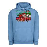 Pigment Pebble Blue It's the Most Wonderful Of The Urban Hoodie - CowhideDigitalArt
